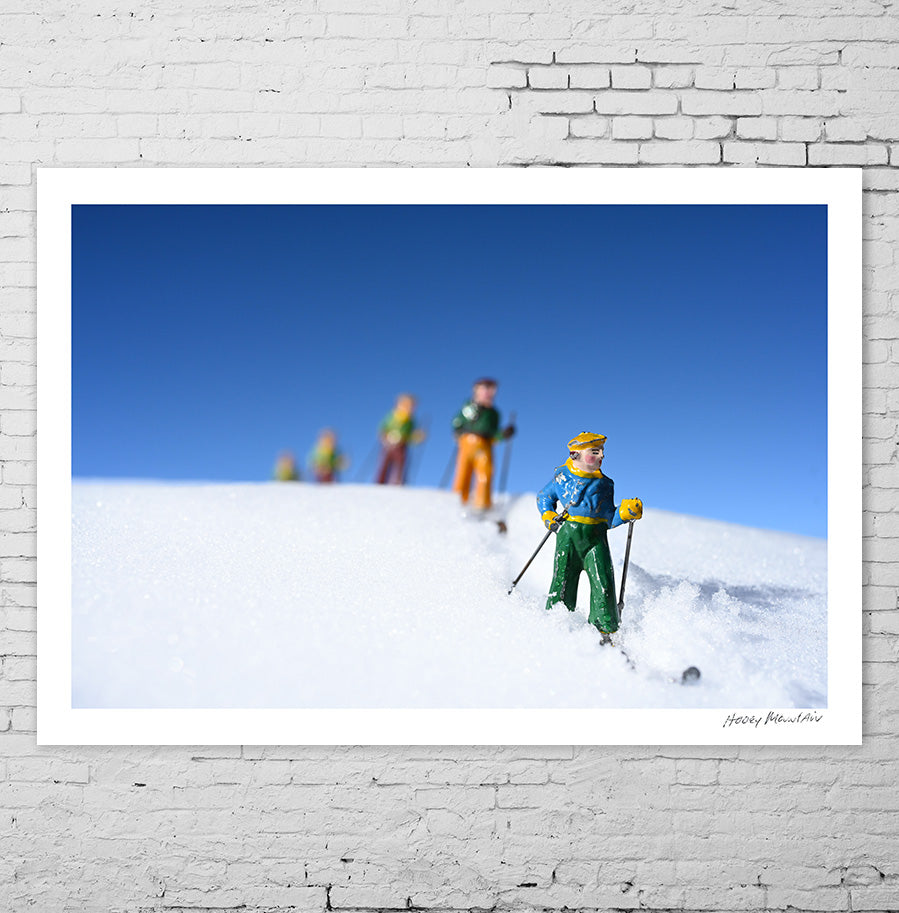 Vintage Toy Skiers by Hooey Mountain