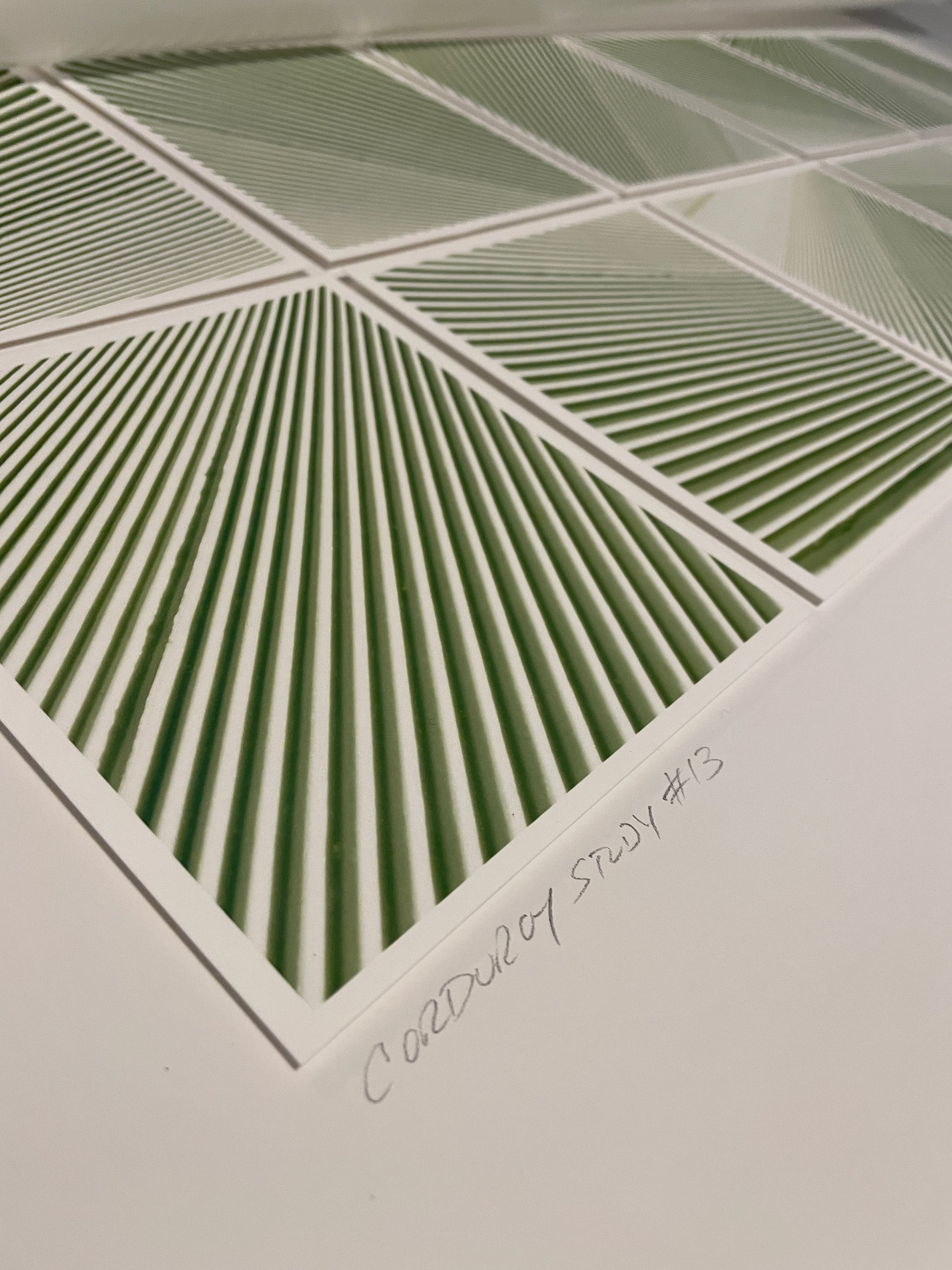 Abstract mountain landscape by Hooey Mountain shown in olive green