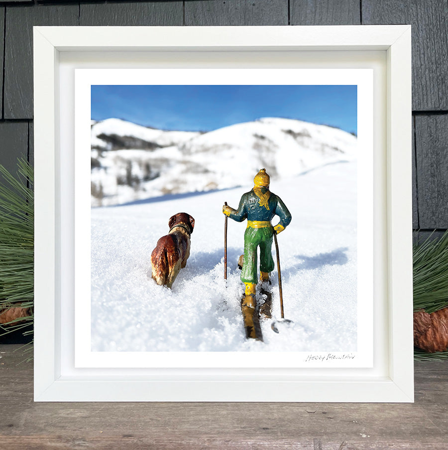 The Minis - 9x9 image in a 12x12 (and 11x14) Floated in a White Wood Frame