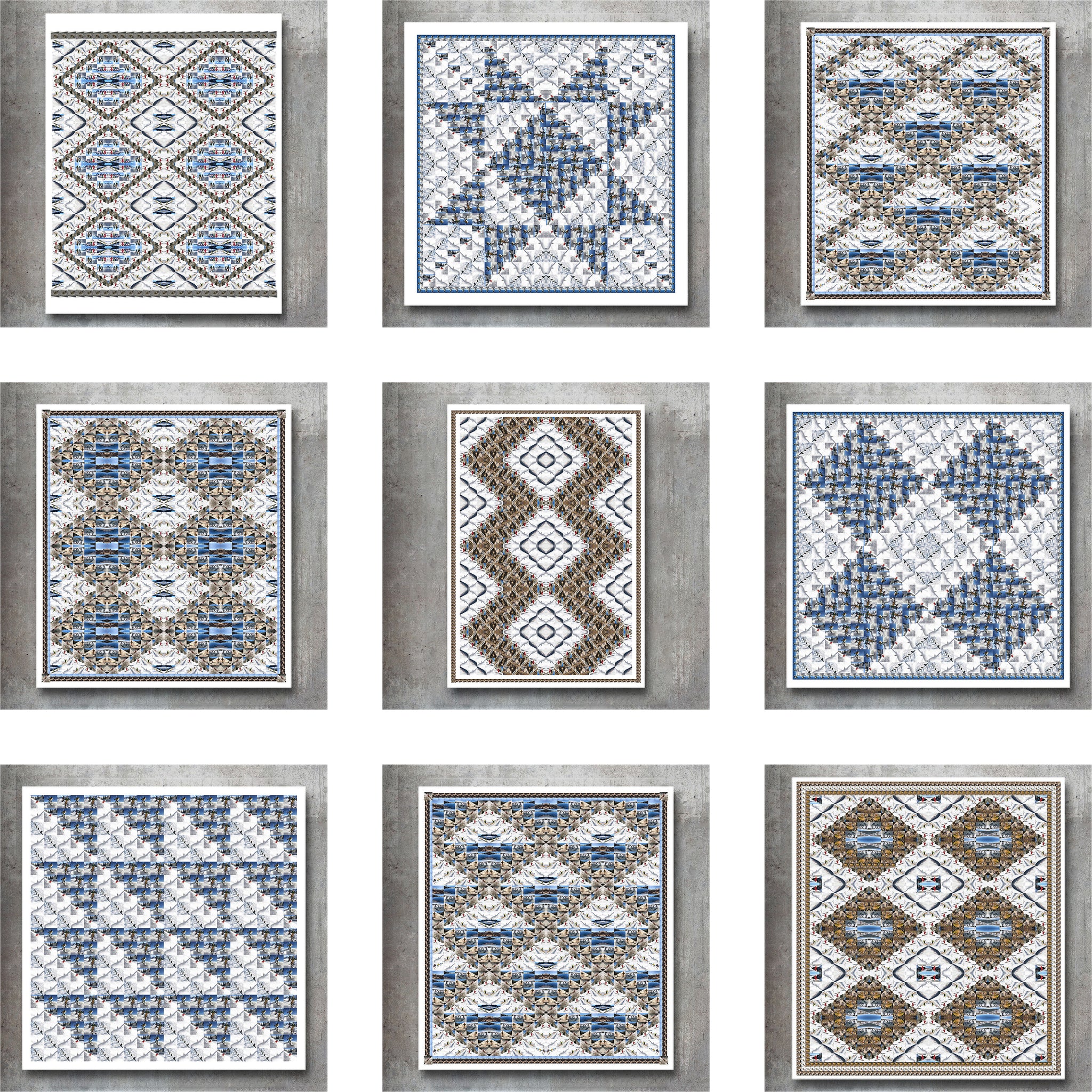 Variety of Quilt collages by Hooey Mountain