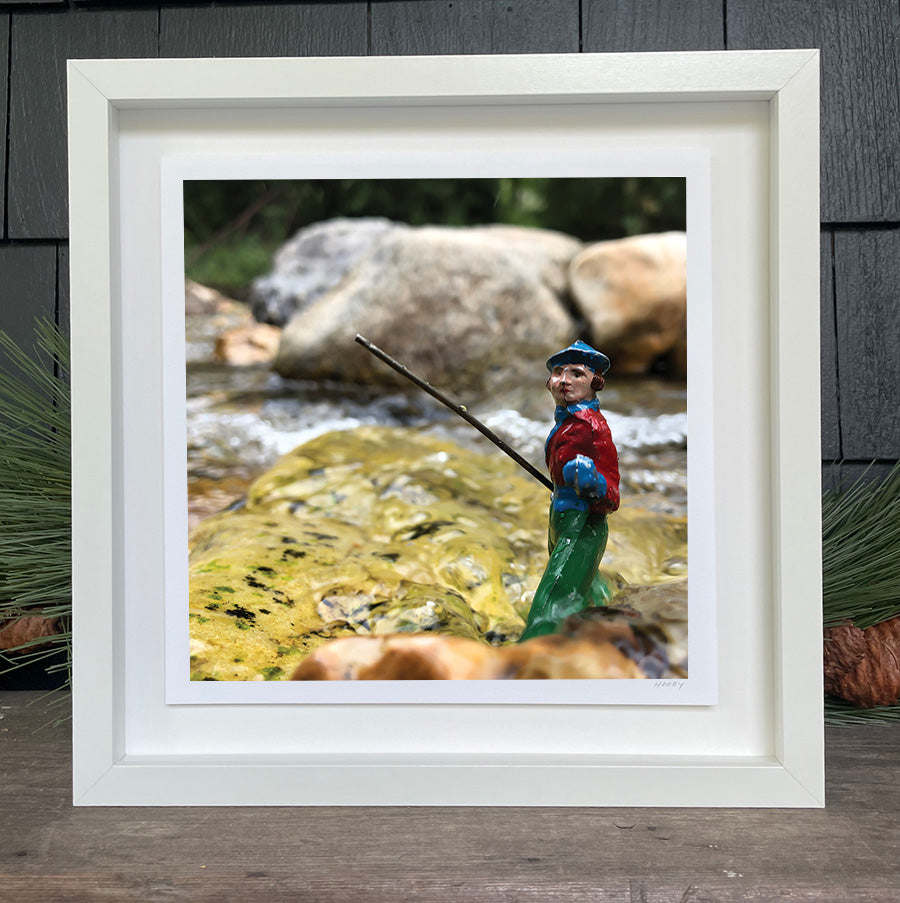 The Minis - 9x9 image in a 12x12 (and 11x14) Floated in a White Wood Frame