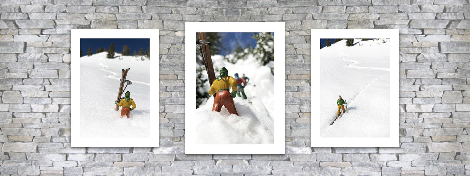 Vintage Toy Skier Pairings
