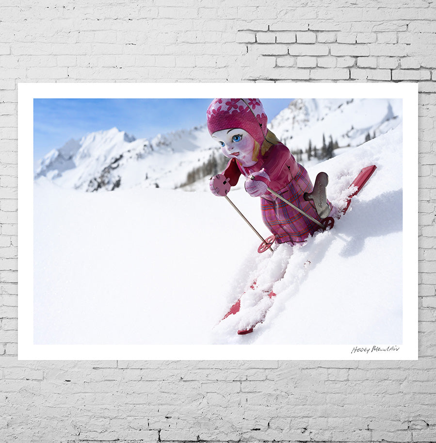 Pink Toy Skier photo by Hooey Mountain