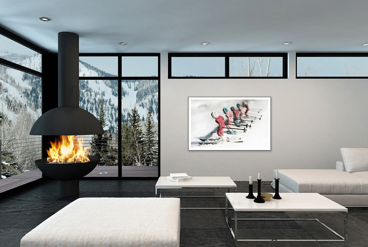 Large Hooey Mountain Image in a ski home