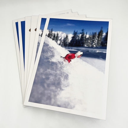 Hooey Mountain Vintage Toy Skiers Greeting Cards